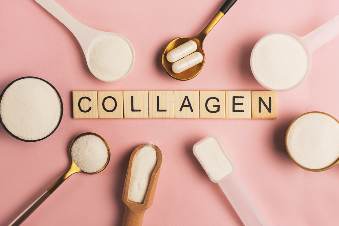 Many Spoons with Collagen Powder